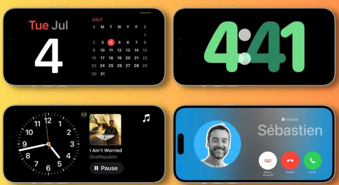 夏县苹果手机维修分享iOS17横屏充电待机显示有什么好处 
