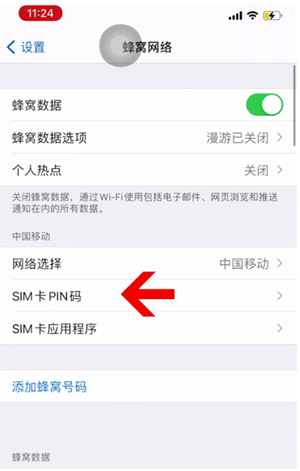 夏县苹果14维修网分享如何给iPhone14的SIM卡设置密码 