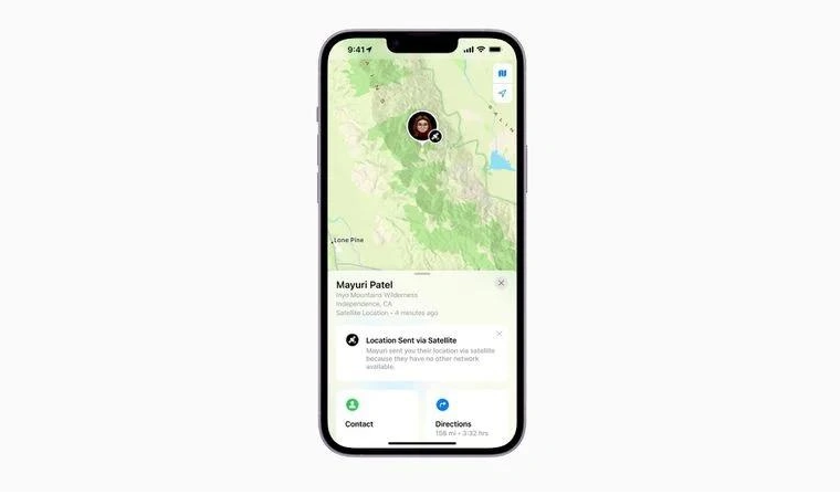 夏县苹果14维修分享iPhone14系列中 FindMy功能通过卫星分享位置方法教程 