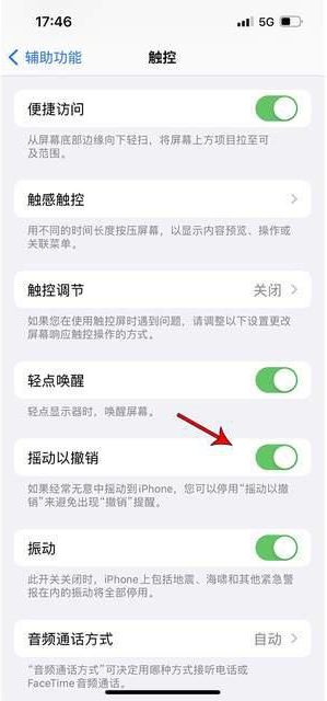 夏县苹果手机维修分享iPhone手机如何设置摇一摇删除文字 